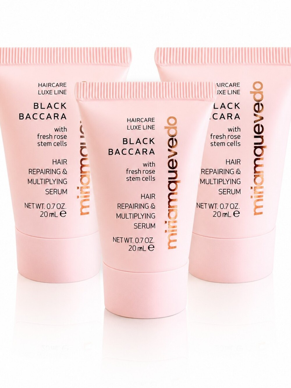 BUNDLE OF 3 Miriam Quevedo Mini Dose Black Baccara Hair Repairing Serum